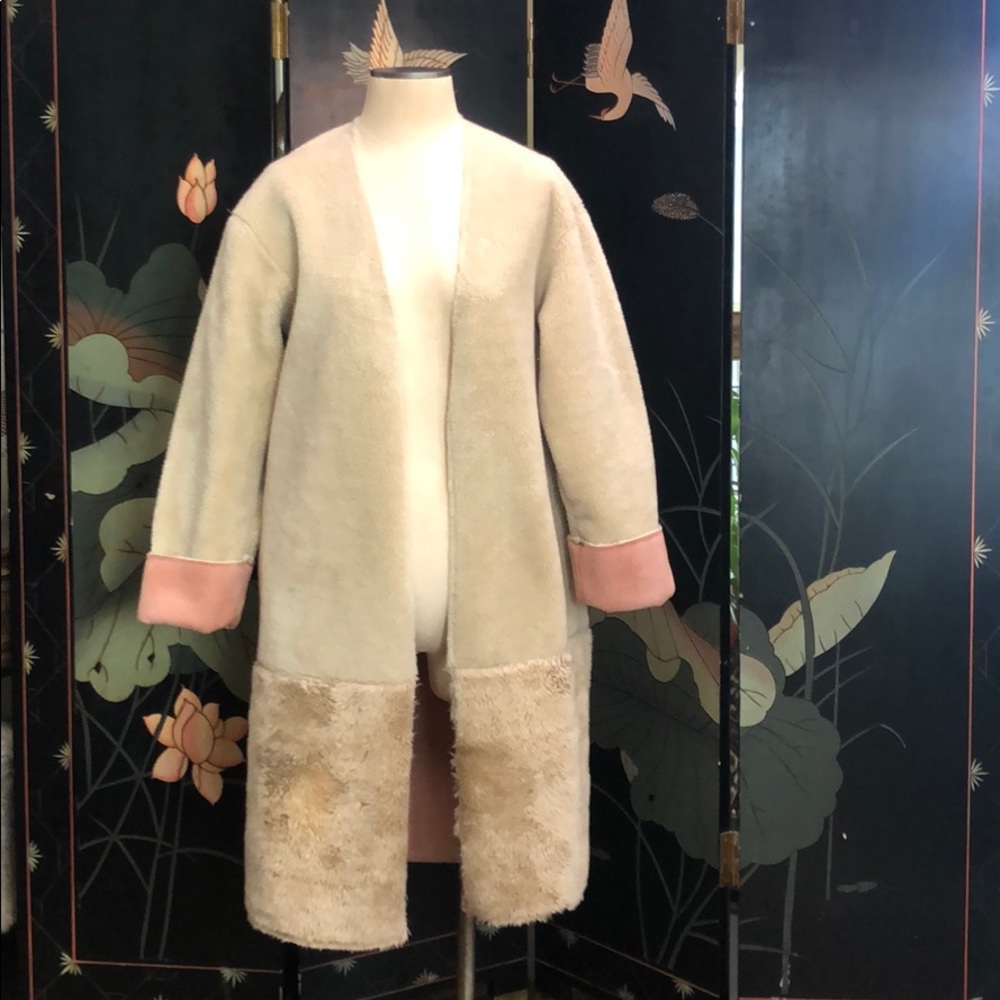 Zara Long Sherpa Coat